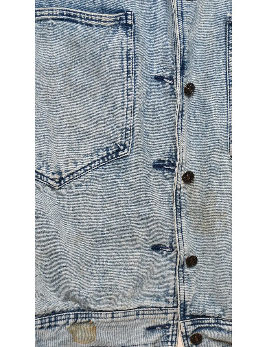 1990s Acid Wash Denim Jacket - L