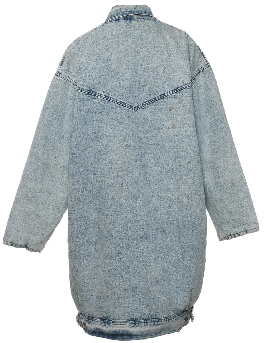 1990s Acid Wash Denim Jacket - L