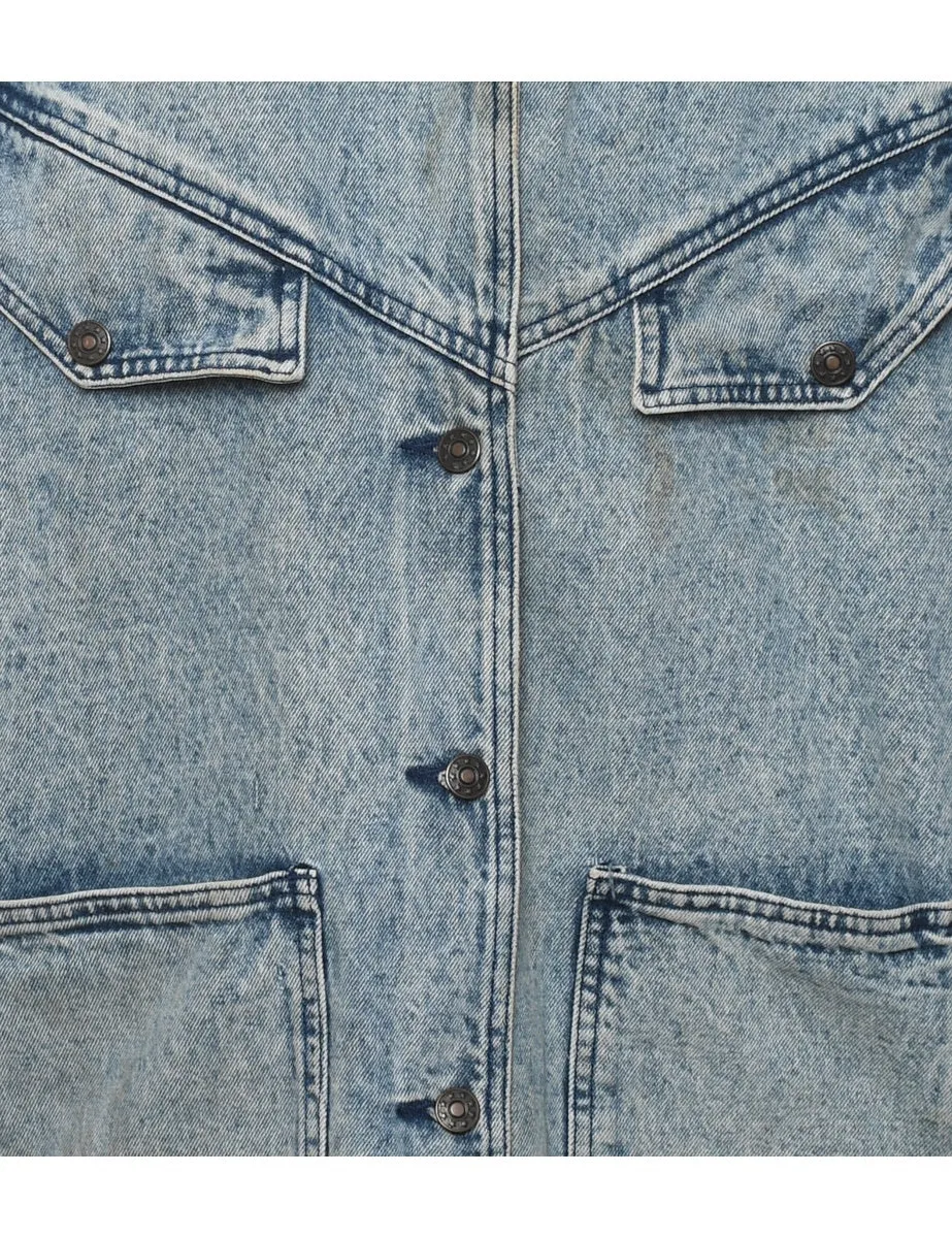 1990s Acid Wash Denim Jacket - L