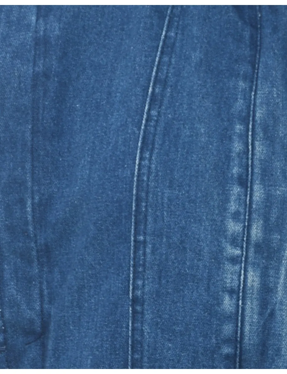 1990s Medium Wash Denim Jacket - S