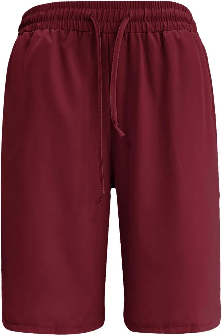 2024 Women's Bermuda Shorts with Deep Pockets Elastic Drawstring Waist 5" Long Shorts Women Lounge Walking Athletic Shorts