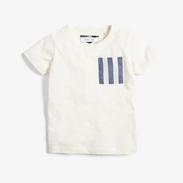 5 Pack Blue Textured T-Shirts (3mths-5yrs)
