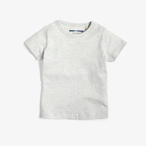5 Pack Blue Textured T-Shirts (3mths-5yrs)