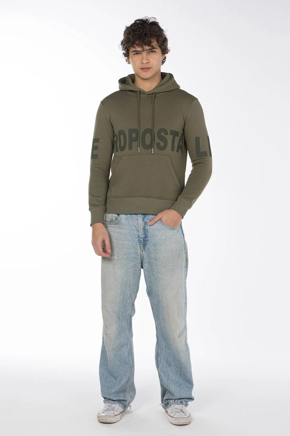 AEROPOSTALE HOODIE-WILDCAT KHAKI