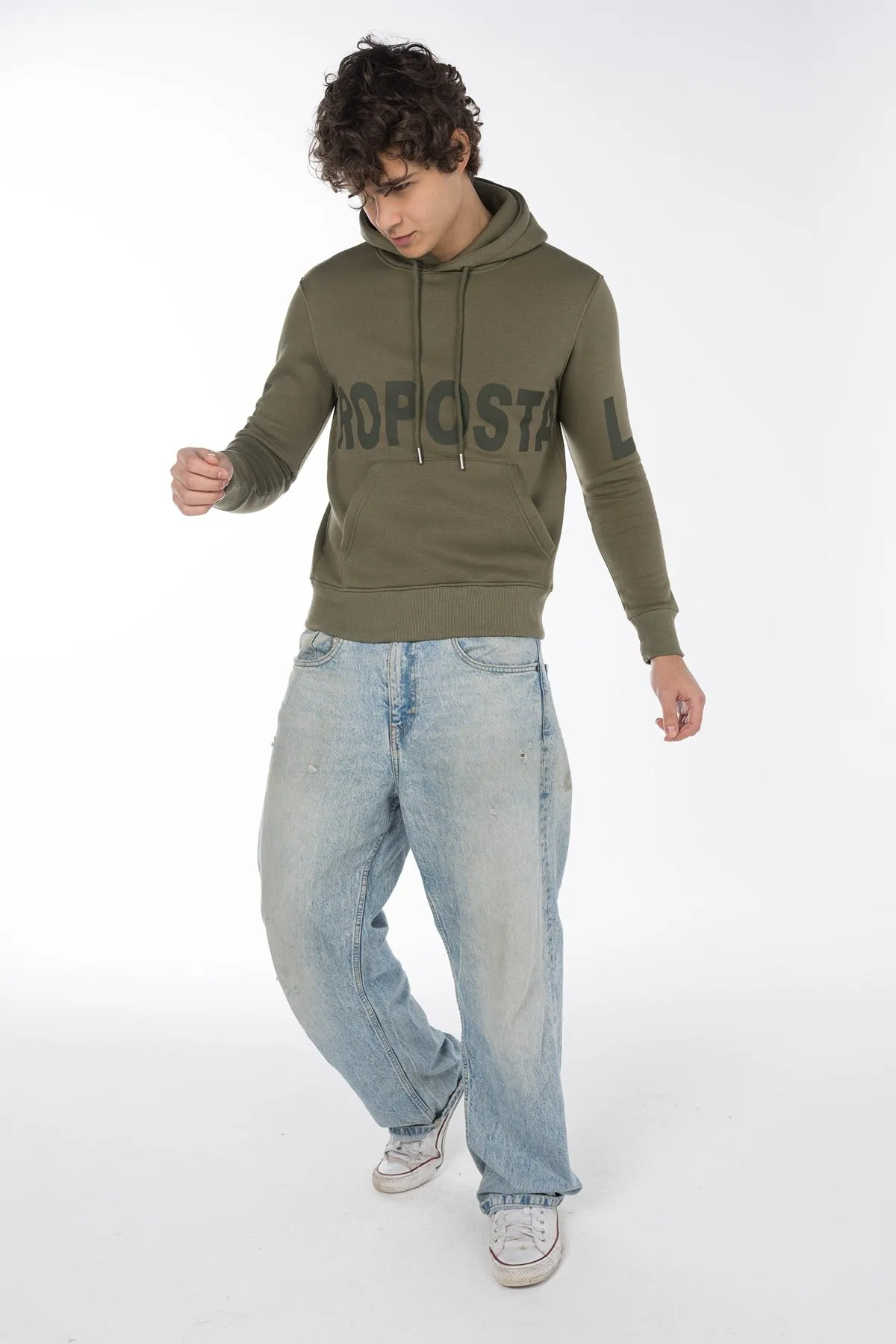 AEROPOSTALE HOODIE-WILDCAT KHAKI