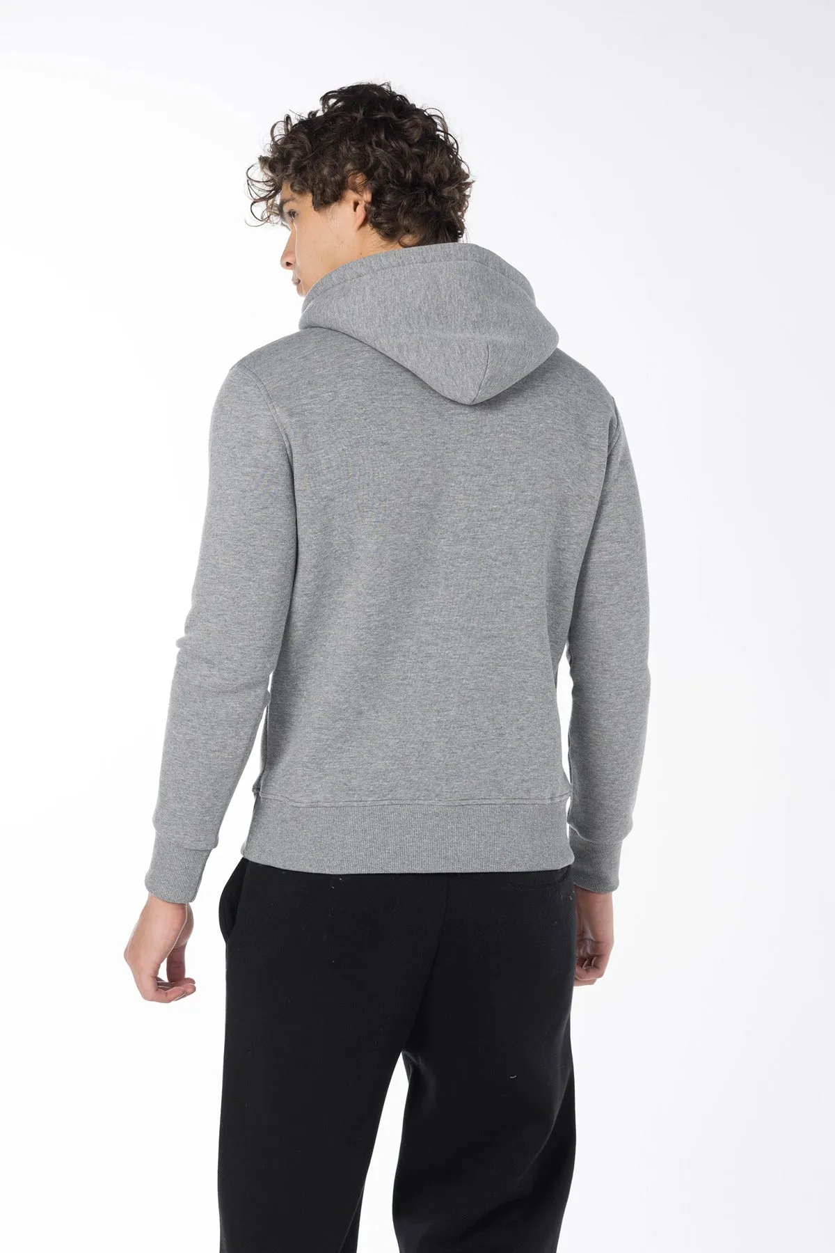 AEROPOSTALE NEW YORK CIRCLE HOODIE-MEDGREY