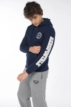 AEROPOSTALE NY SHIELD FULL ZIP HOODIE-NAVY