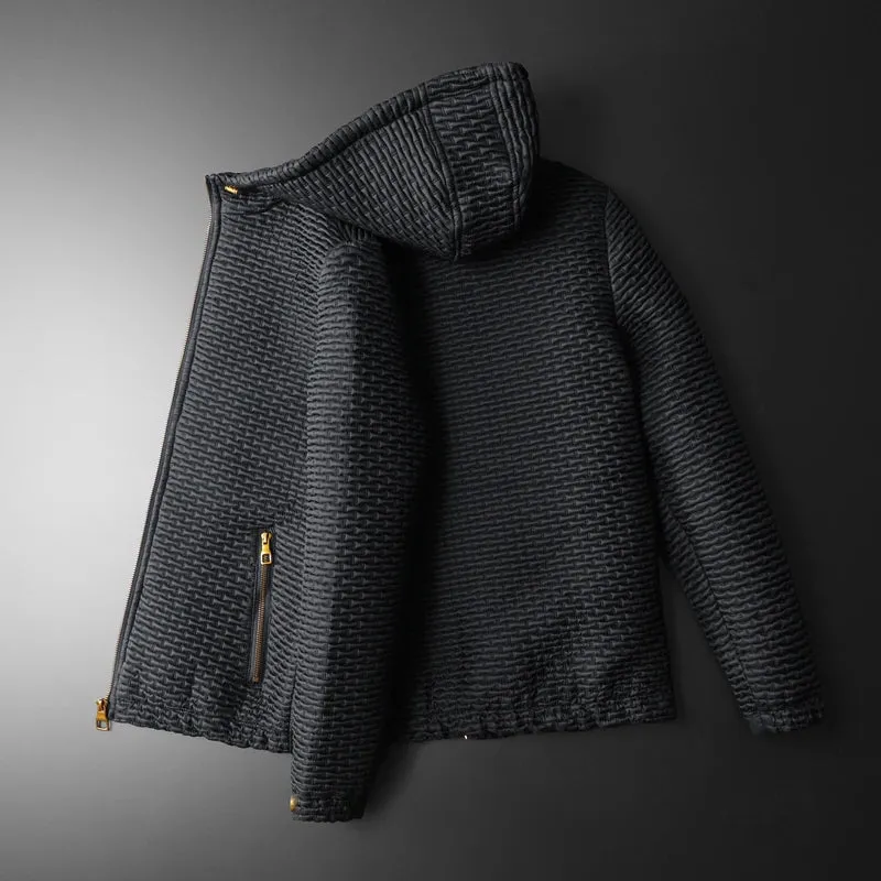Black Micro-Quilted Jacket