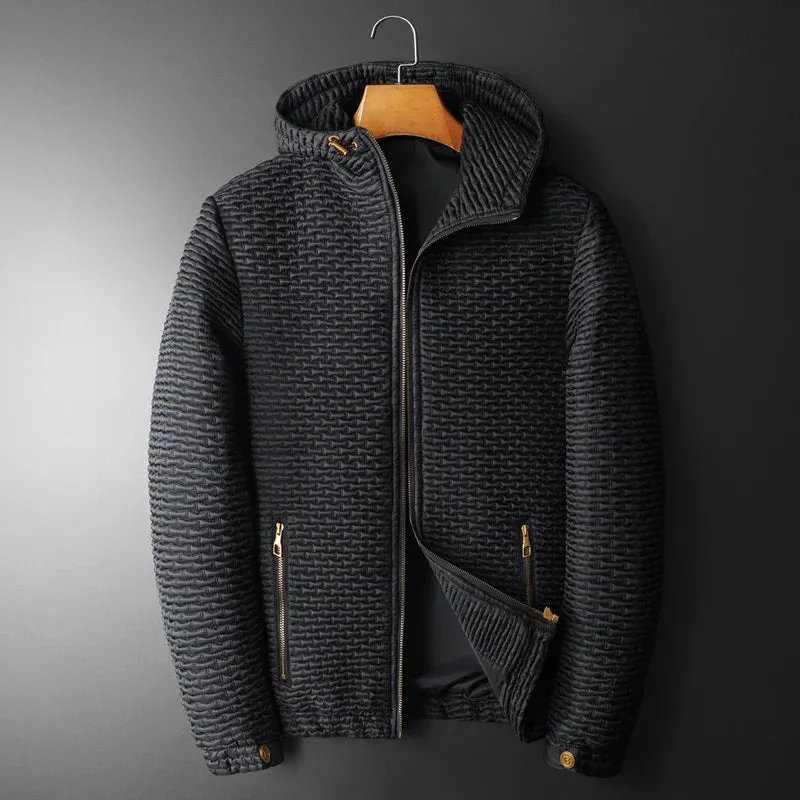 Black Micro-Quilted Jacket