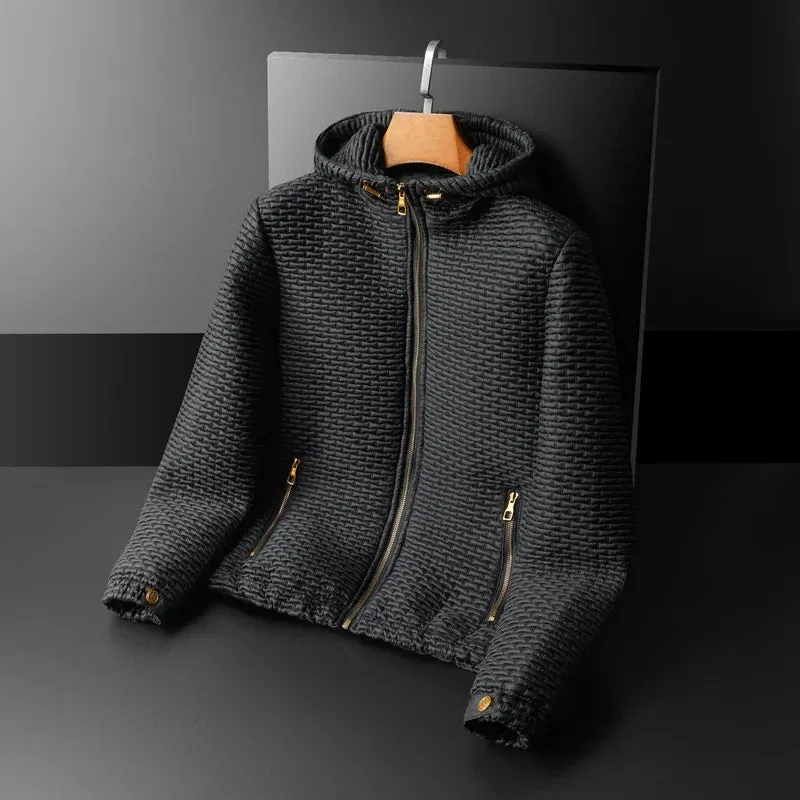 Black Micro-Quilted Jacket