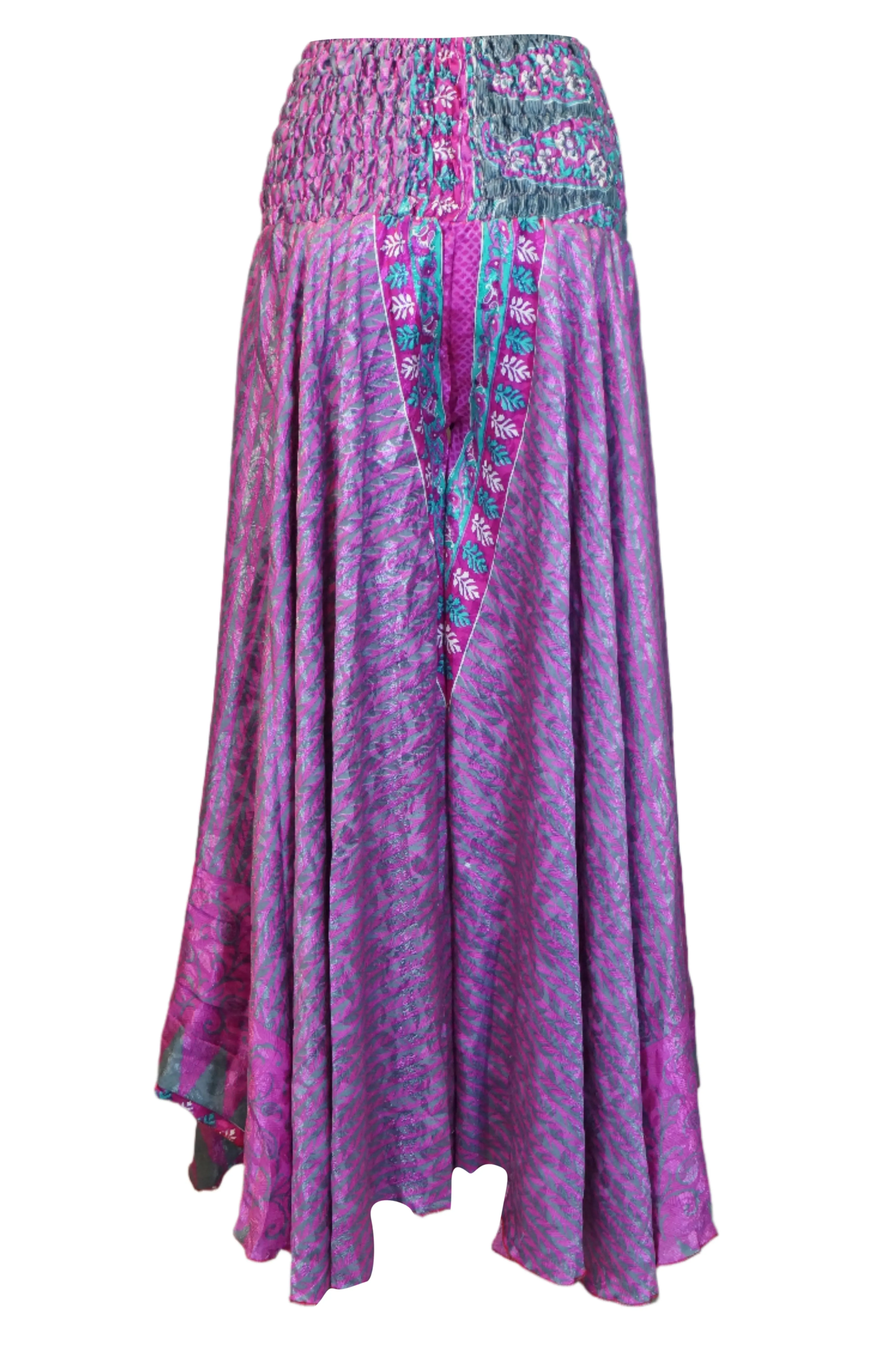 Bohemian Purple Wide-Leg Palazzo Pants – Effortlessly Flowy & Chic SM