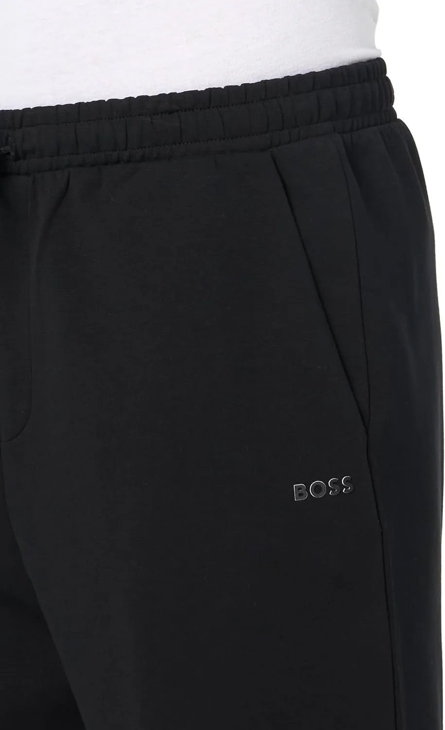 BOSS Men's Structured Jersey Drawstring Waist Shorts