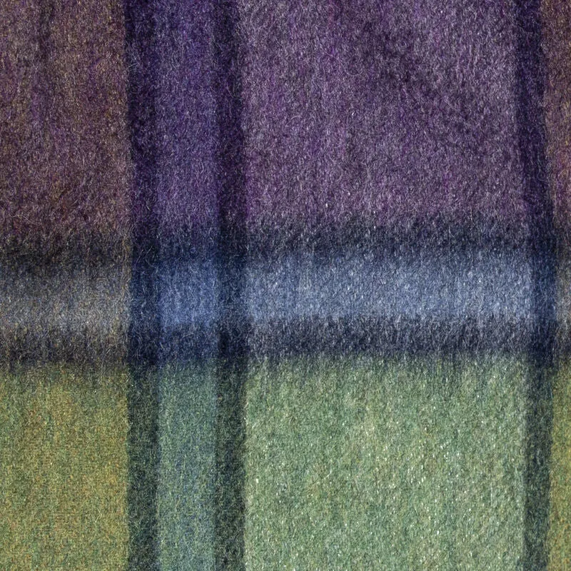Brushed Wool Check Scarf