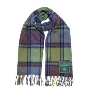 Brushed Wool Check Scarf