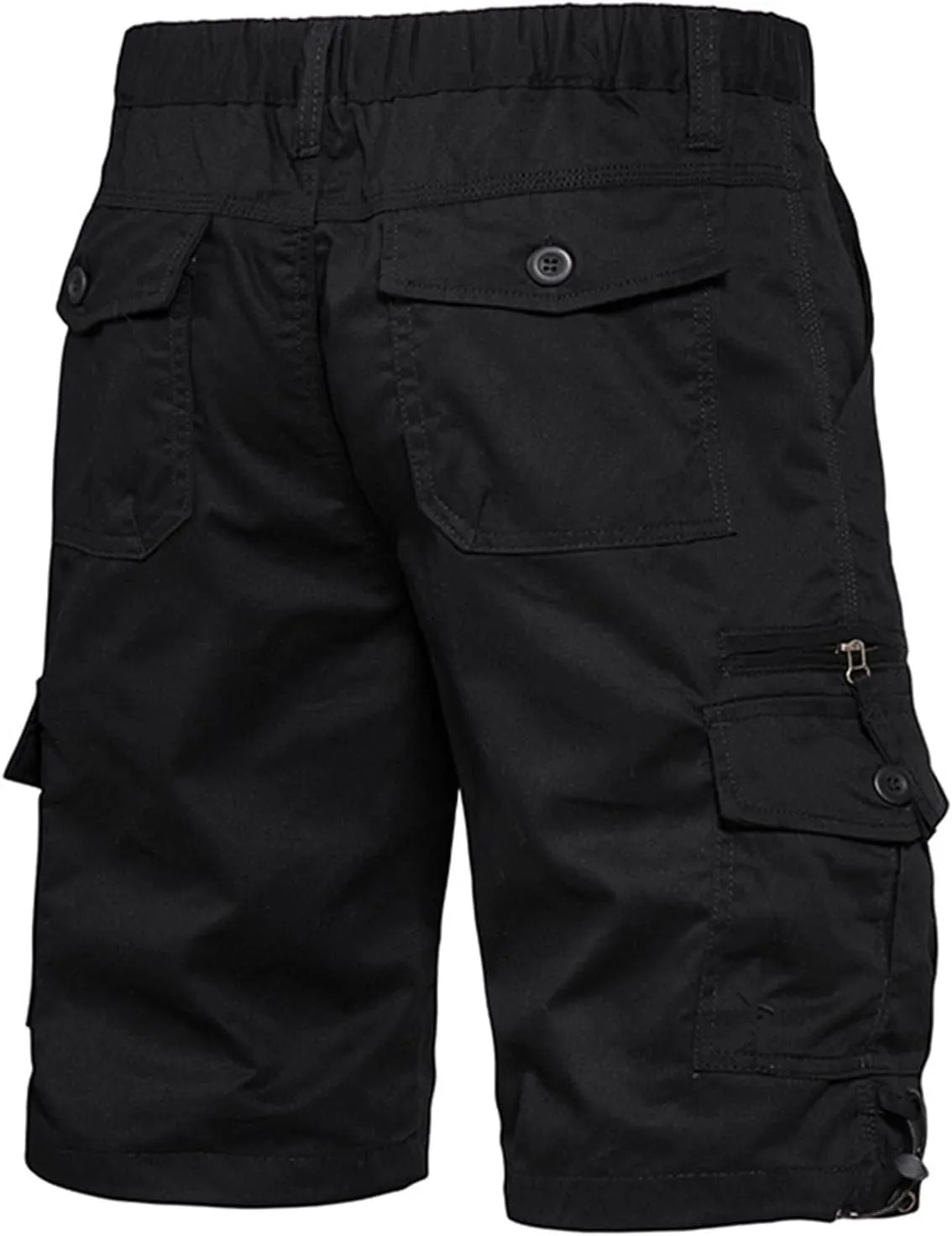 Casual Tactical Shorts for Men Slim Fit Straight Leg Cargo Shorts Outdoor Hiking Joggers Athletic Pants with Pockets