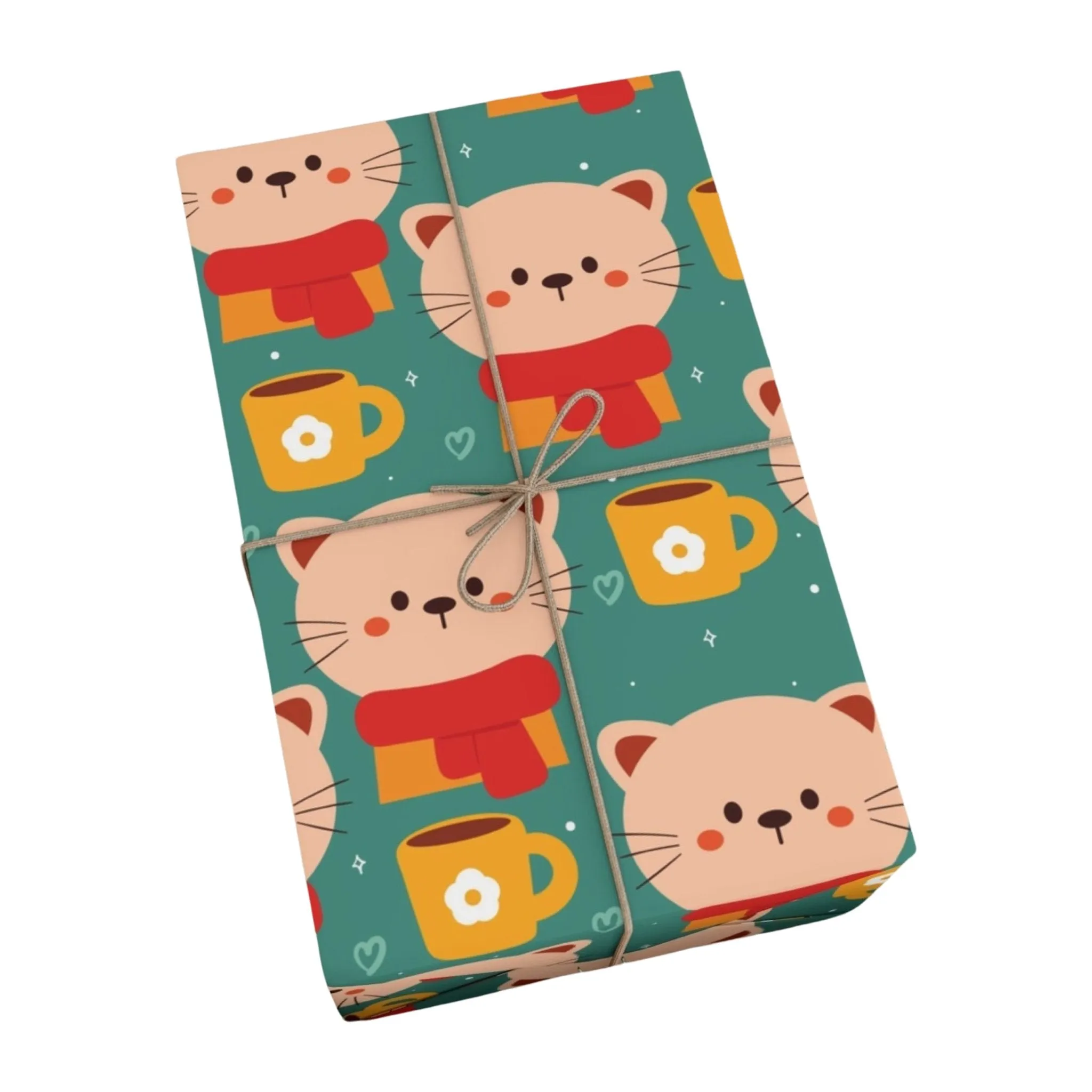 Cats in Scarves Gift Wrap