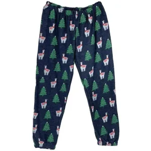 Chaser Holiday Llama Cozy Knit Girls Sweatpants