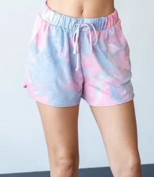 Cotton Candy Tie Dye Shorts