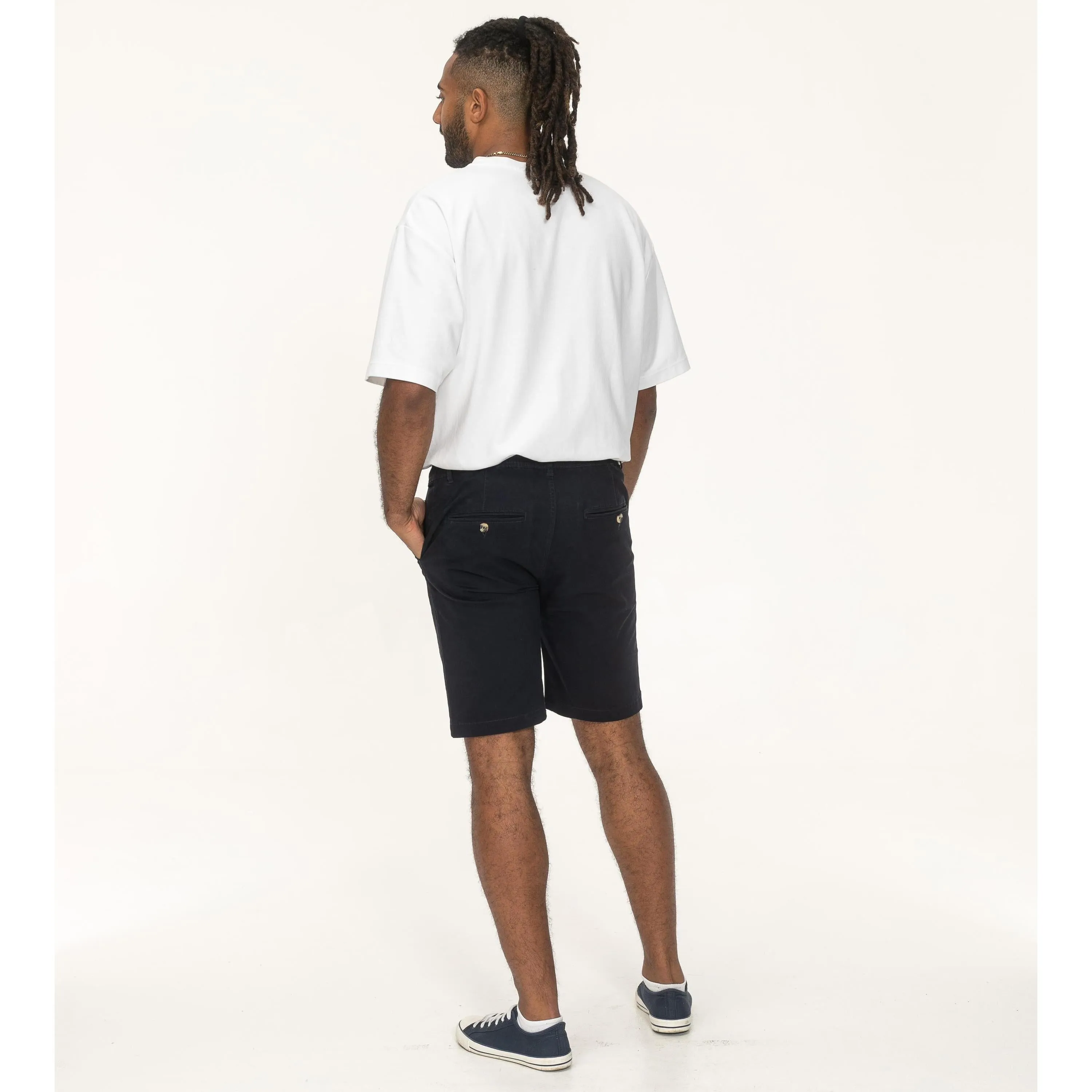 D555 Mens Redhill Big & Tall Elasticated Chino Shorts