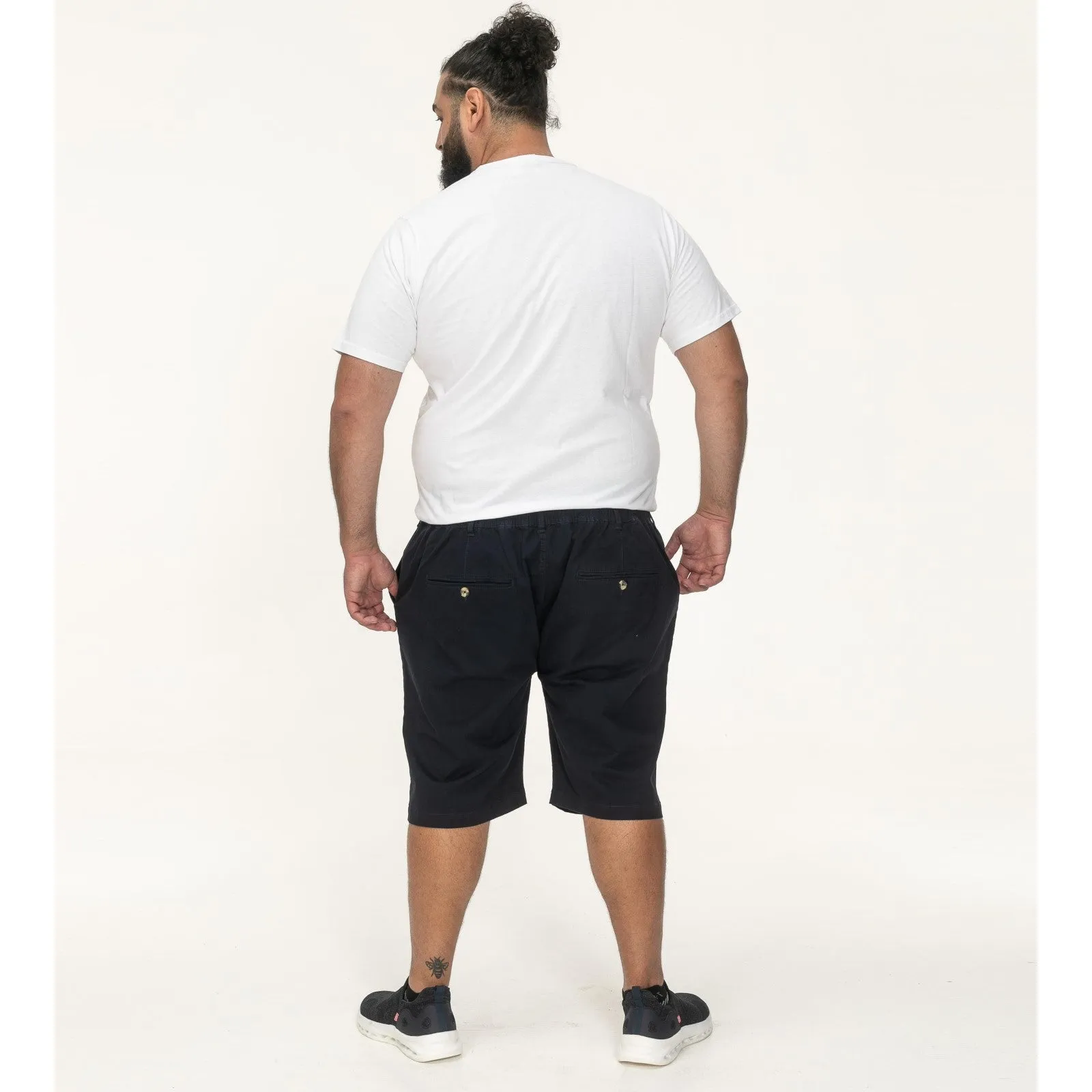 D555 Mens Redhill Big & Tall Elasticated Chino Shorts