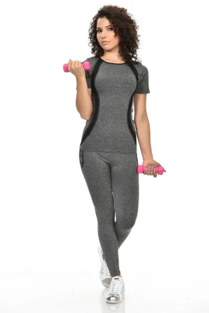 Diamante Women's Power Flex Yoga Pant Legging Sportswear - Style C163