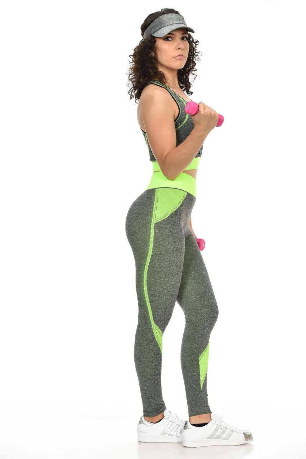 Diamante Women's Power Flex Yoga Pant Legging Sportswear - Style C170