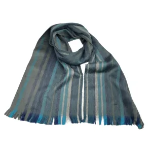 Elegant Cozy Striped Alpaca Wool Scarf