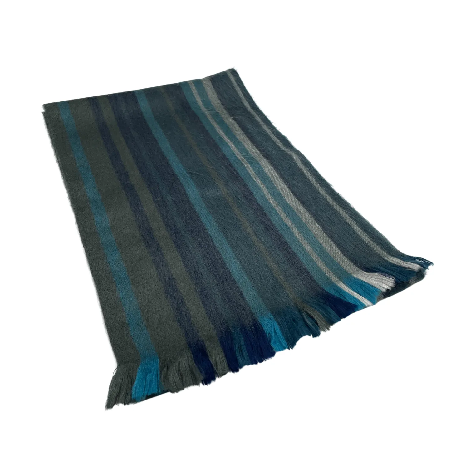 Elegant Cozy Striped Alpaca Wool Scarf