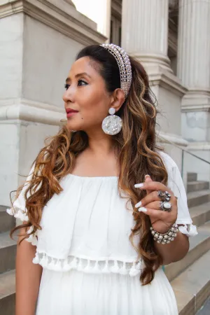 Embellished Structured Pearl Headband