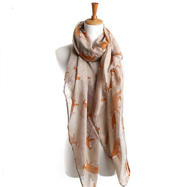 Fox Trot Voile Scarf