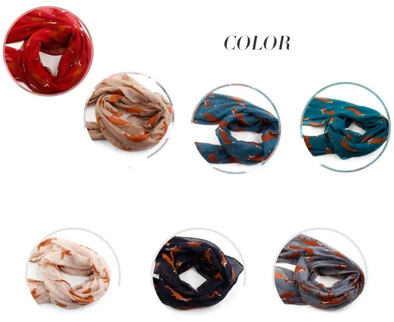 Fox Trot Voile Scarf