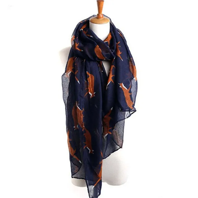 Fox Trot Voile Scarf