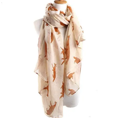 Fox Trot Voile Scarf