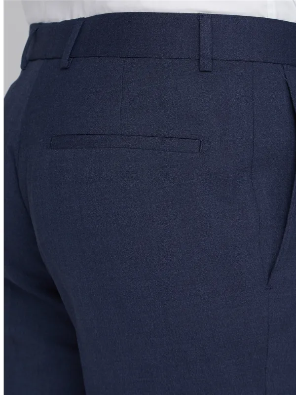 Gibson London Blue Semi Plain Trousers