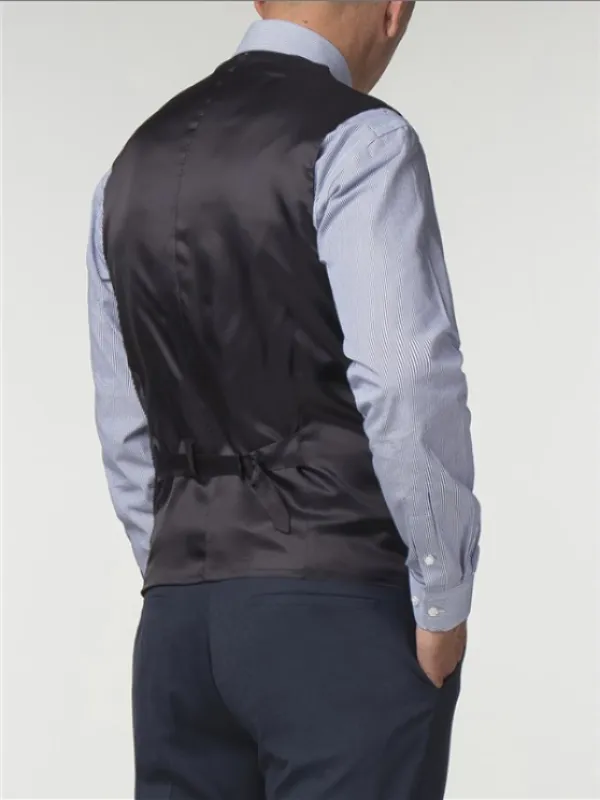 Gibson London Blue Semi Plain Trousers