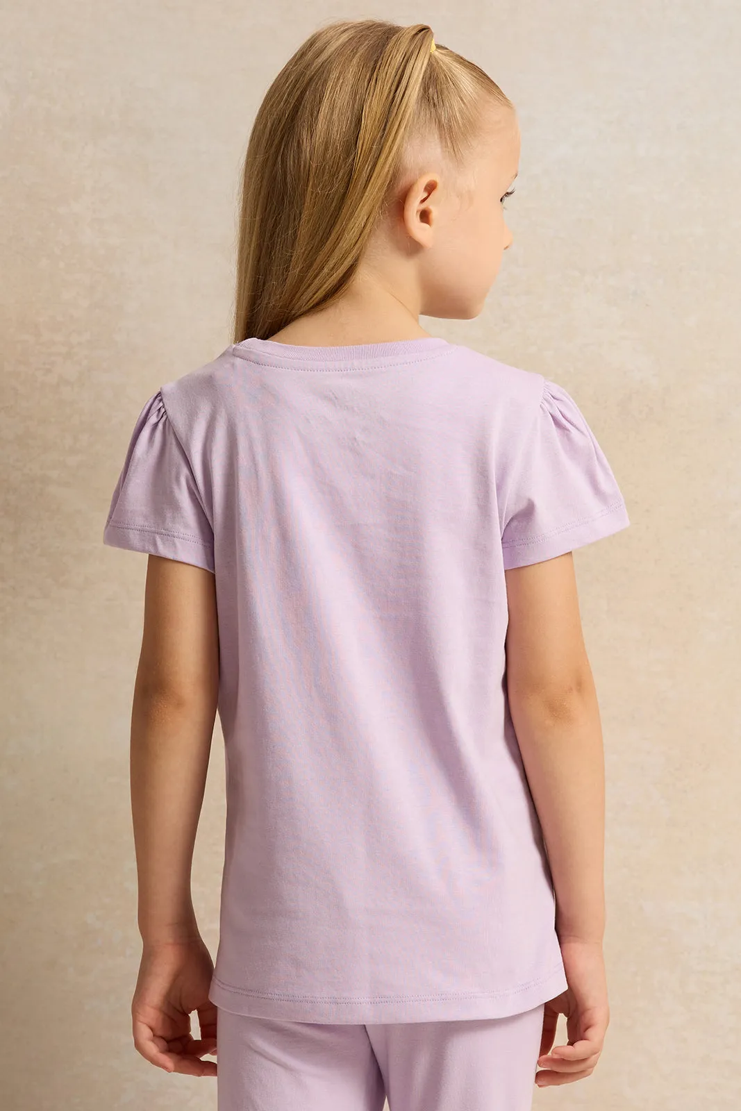 Girls Lilac Beauty Everyday T-Shirt