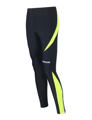 Herren Laufhose Tight Lang Pro Schwarz Neon