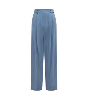 Homme Trousers in Blue Jay