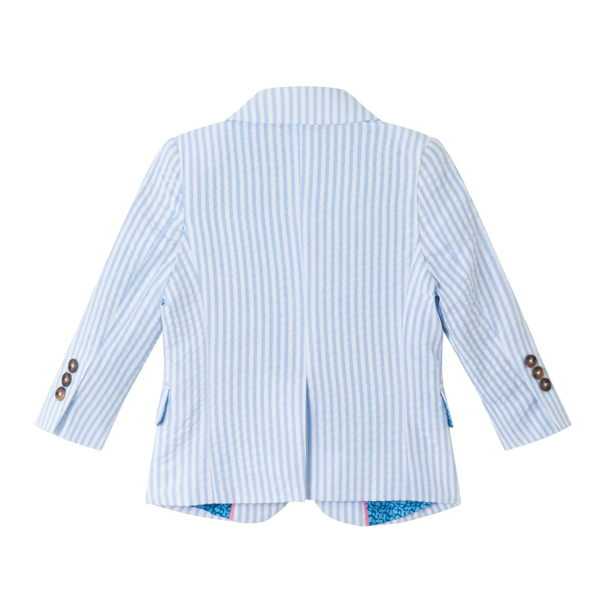 Infant (9-24M) Suit Set | Blue Pinstripe