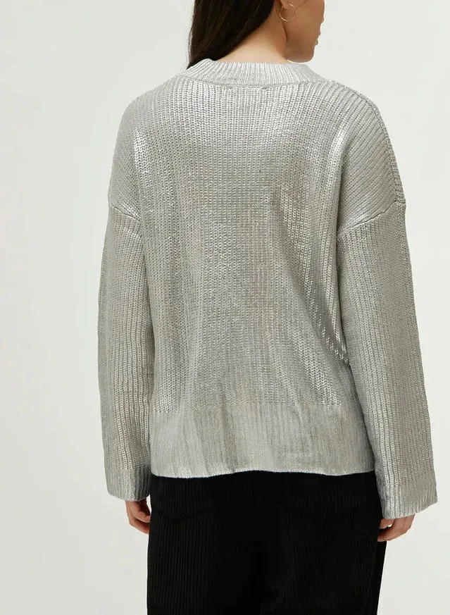 Isabelle Silver Sweater