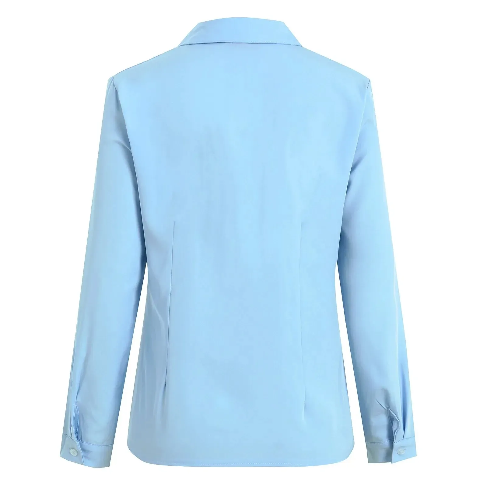 Ivyshape | Chic White Button-Up Shirt for Women