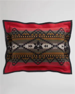 Jacquard Standard Sham, Suede<br>Lost Trail