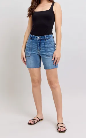 Janette Mid-Rise Bermuda Shorts
