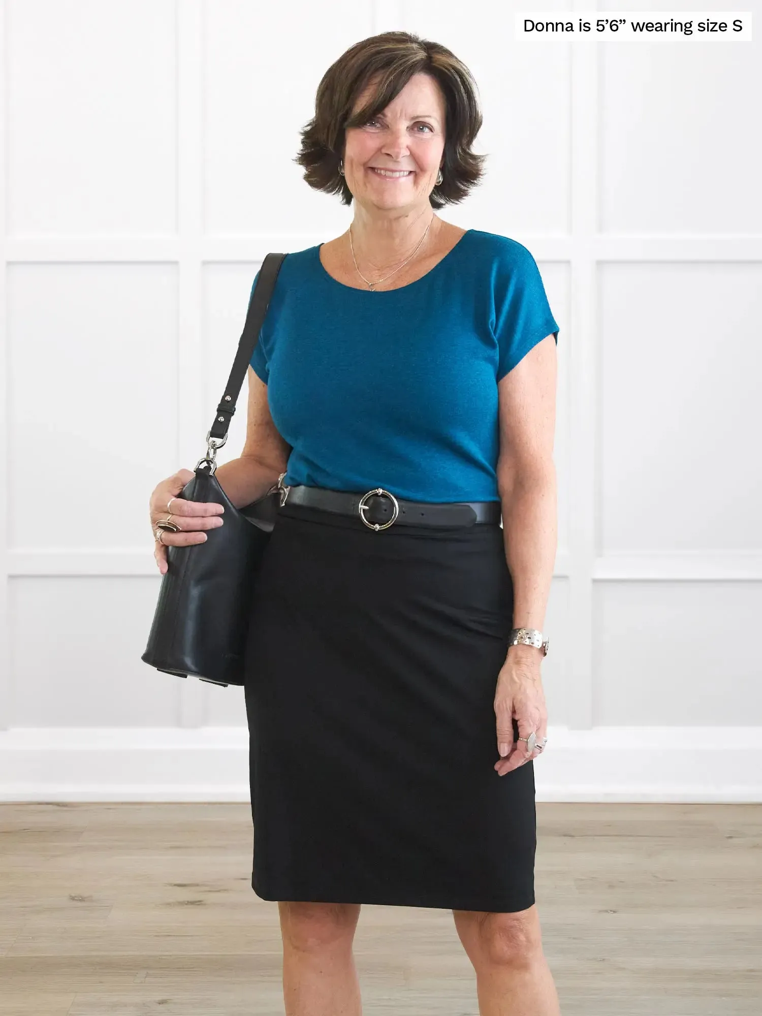 Jilly pull-on pencil skirt
