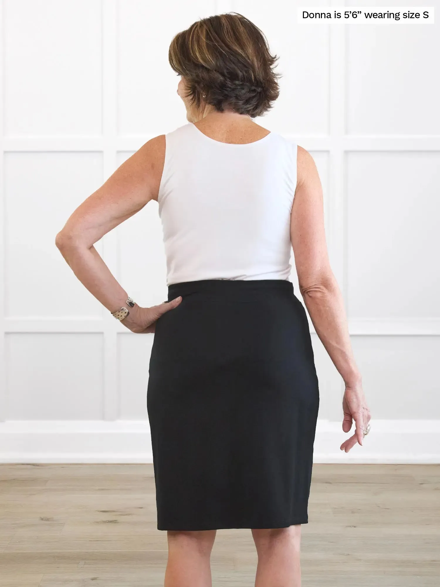 Jilly pull-on pencil skirt
