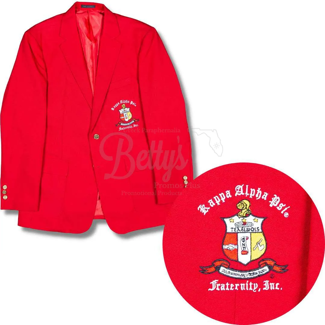 Kappa Alpha Psi ΚΑΨ Embroidered Shield Crest Blazer Sport Coat