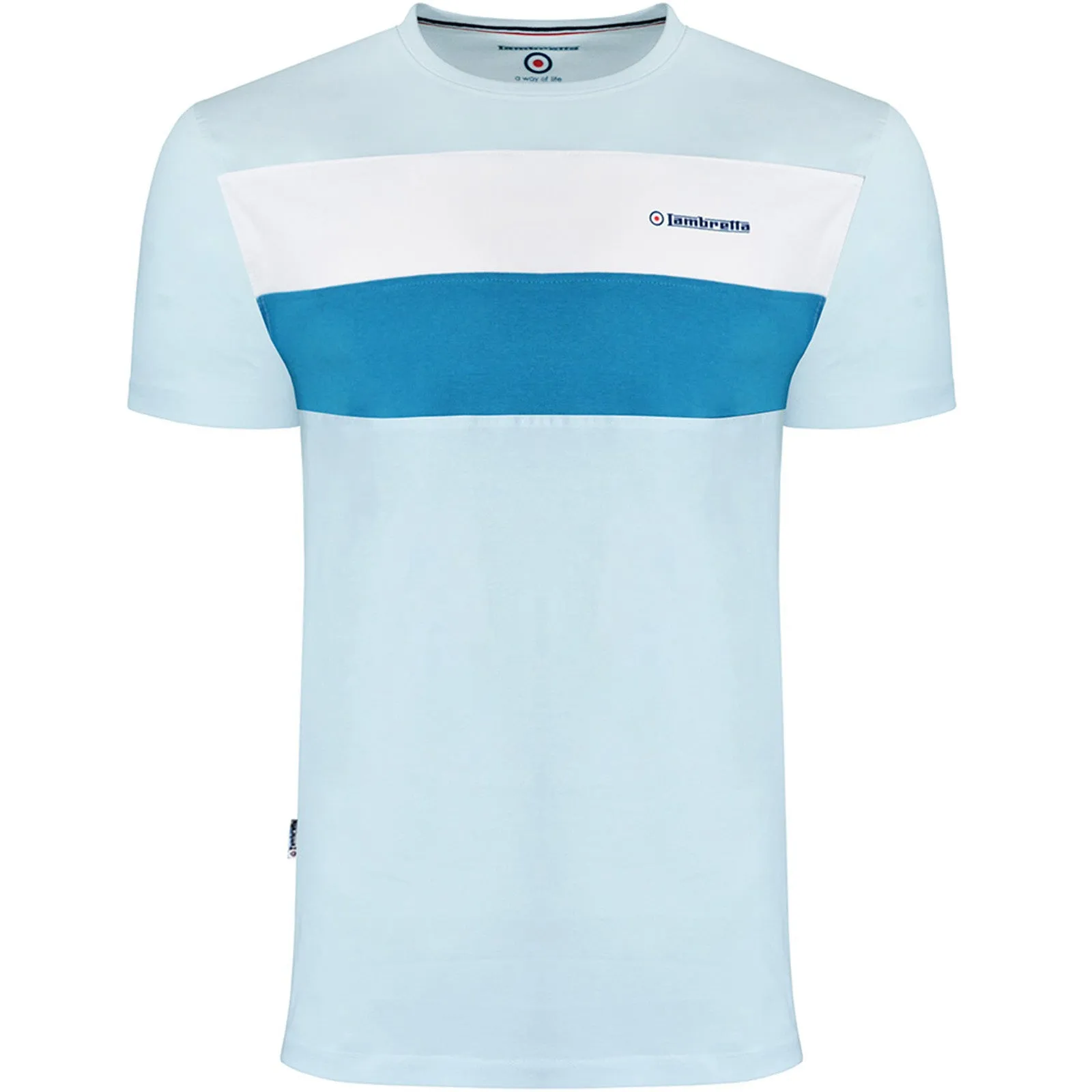 Lambretta Mens Panelled Casual T-Shirt