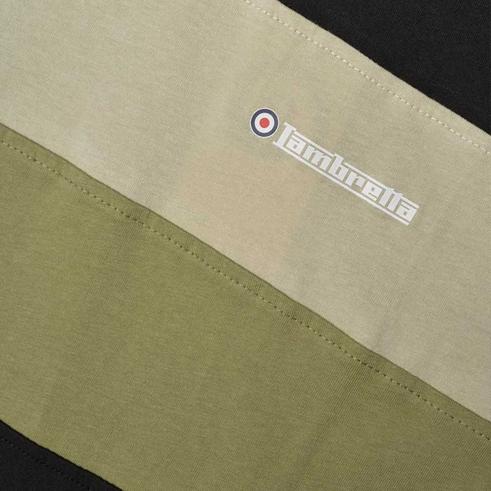 Lambretta Mens Panelled Casual T-Shirt