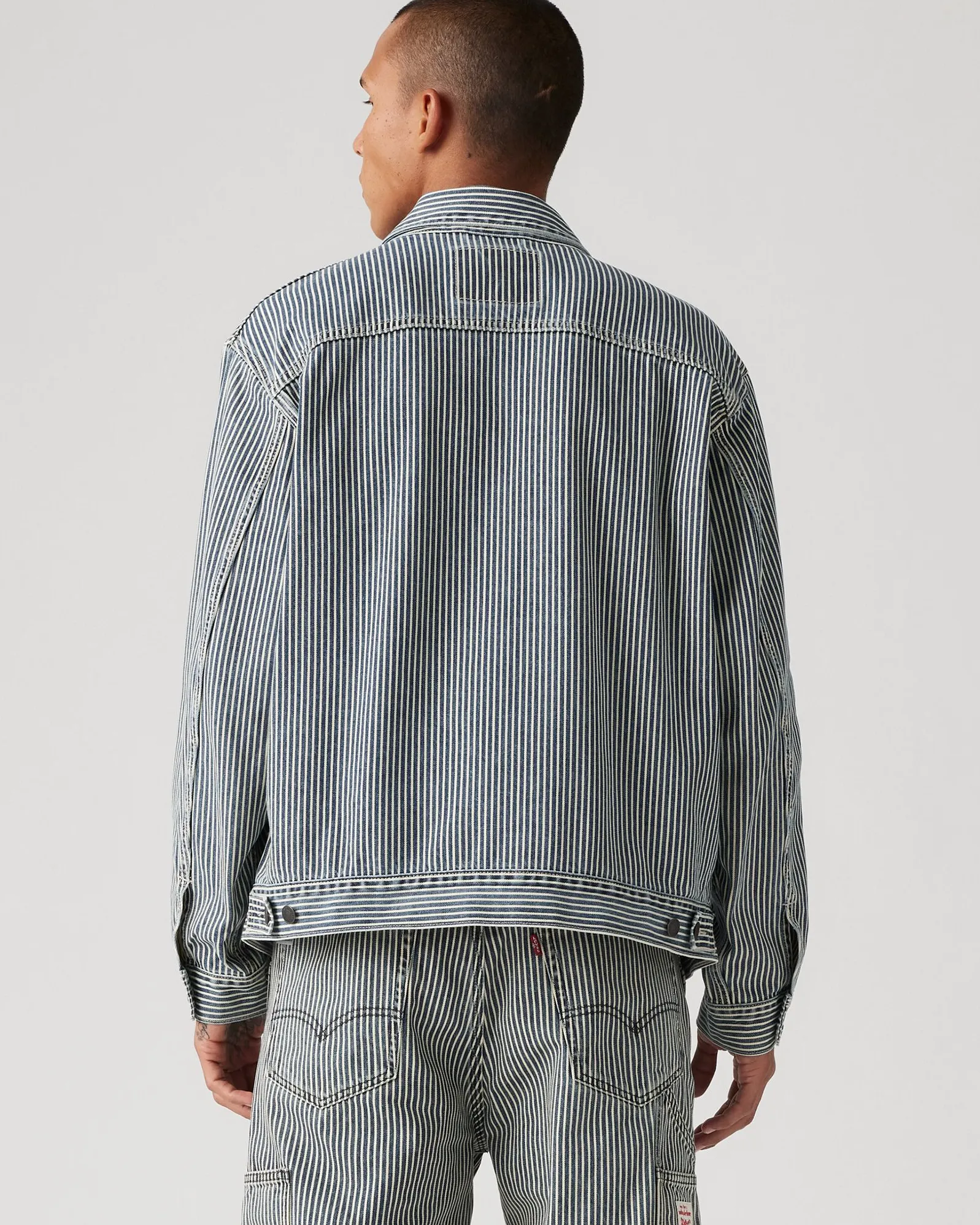Levi's® Workwear Sunrise Trucker Jacket - Aged Railroad Stripe
