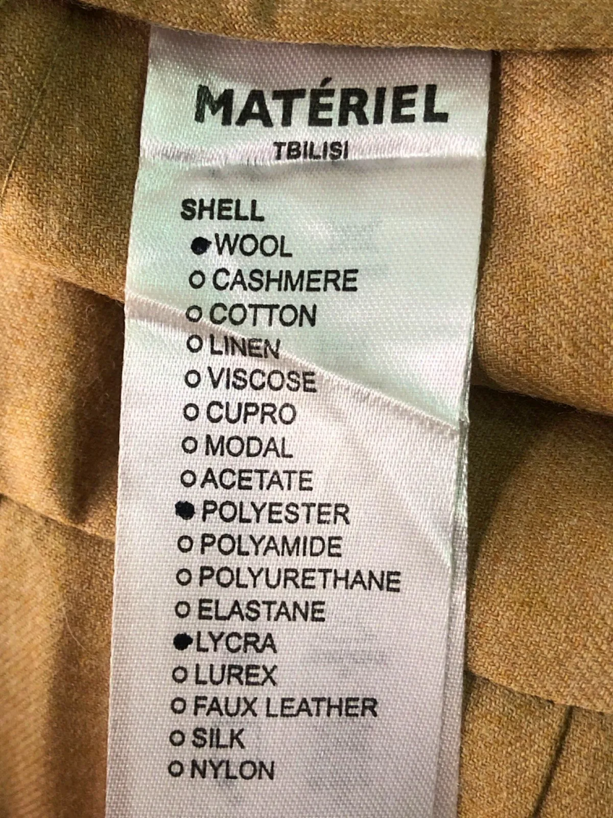 Matriel Beige Wide-Leg Trousers XS